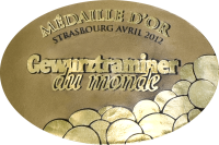 Médaille d’or au Concours des Gewurztraminer du Monde, Strasbourg